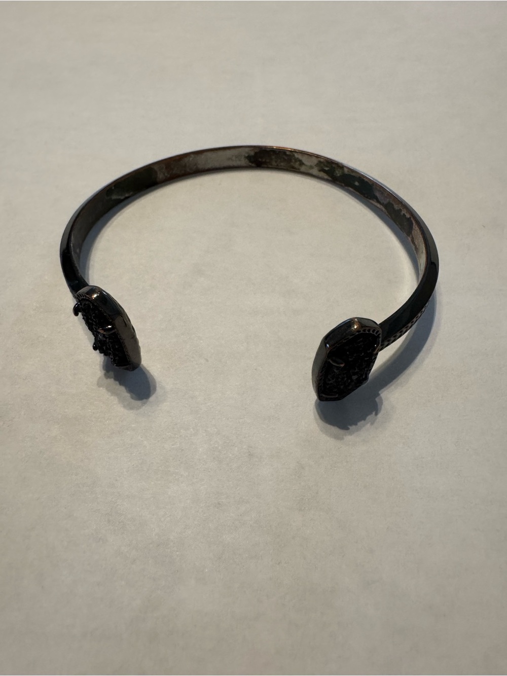 Kendra Scott Black Stone Open Cuff Bracelet